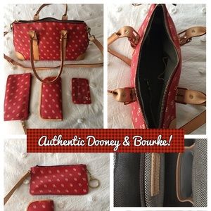 Authentic Dooney & Bourke Red Signature Purse